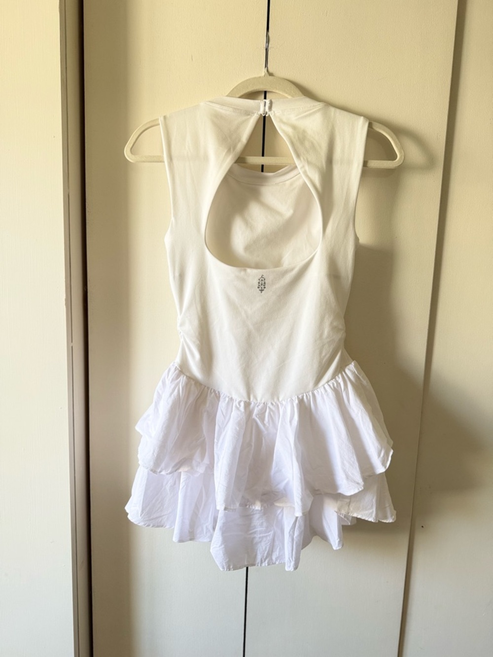 Free People Movement Field Day Skortsie White Athletic Dress Bridal Bride Bach - Picture 6 of 8